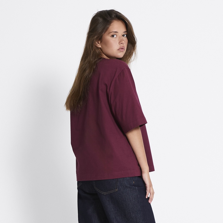 Boxy tee Burgundy
